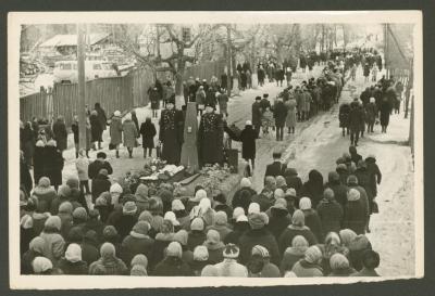 At the funeral