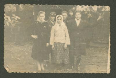 Family in the yard